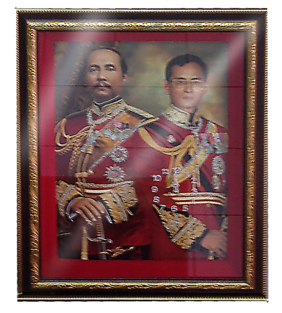 นาฬิกาพระบรมฉายาลักษณ์ รัชกาลที่ 5 คู่ รัชกาลที่ 9 ใช้เป็นของตกแต่งบ้าน ของที่ระลึก